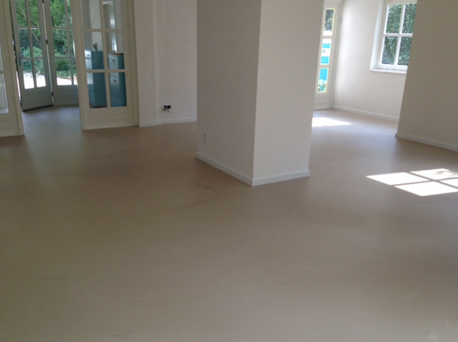 Betonlook PU gietvloer Boxtel #woonbeton #berkersvloeren #gietvloeren #betonlook